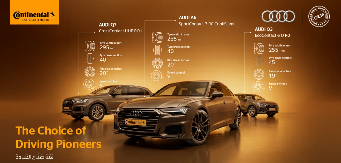 Sepcial Offer on Continental Tyres for Audi in UAE