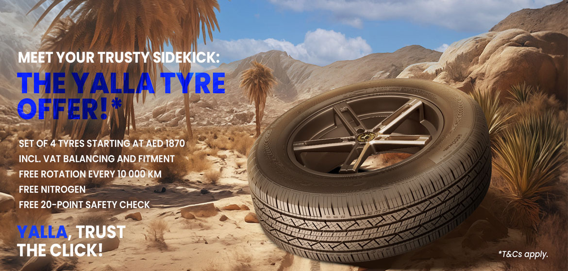 car tyre deals at Yalla Tyres Online