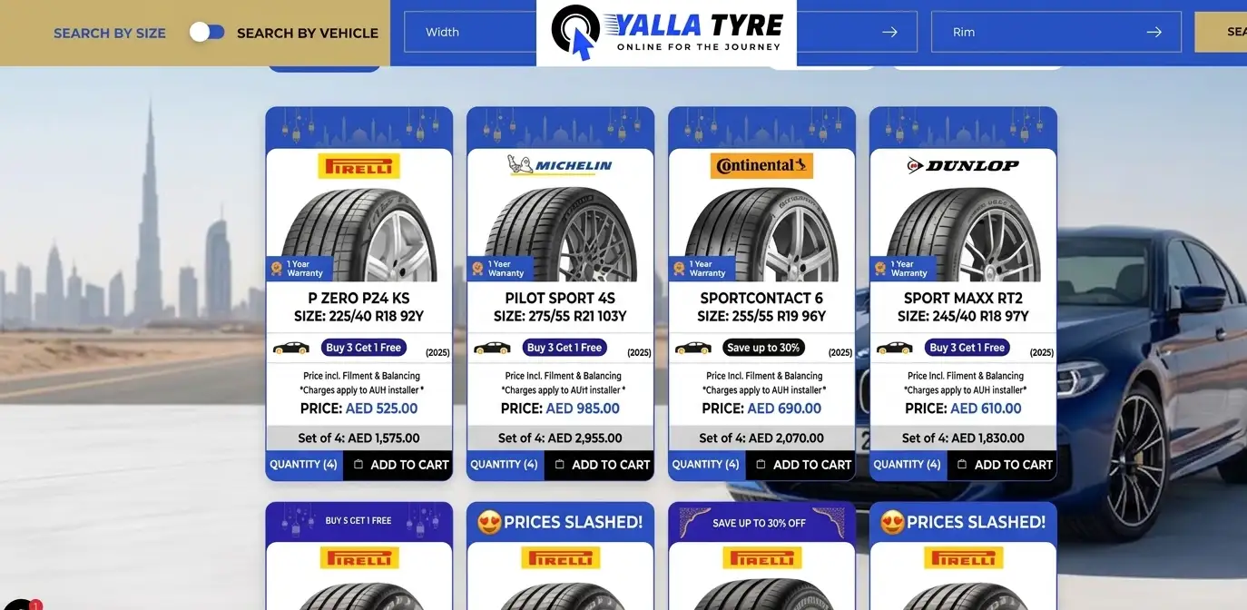 Best Online Tire Stores for UAE Luxury Cars in 2026 – Complete Buying Guide