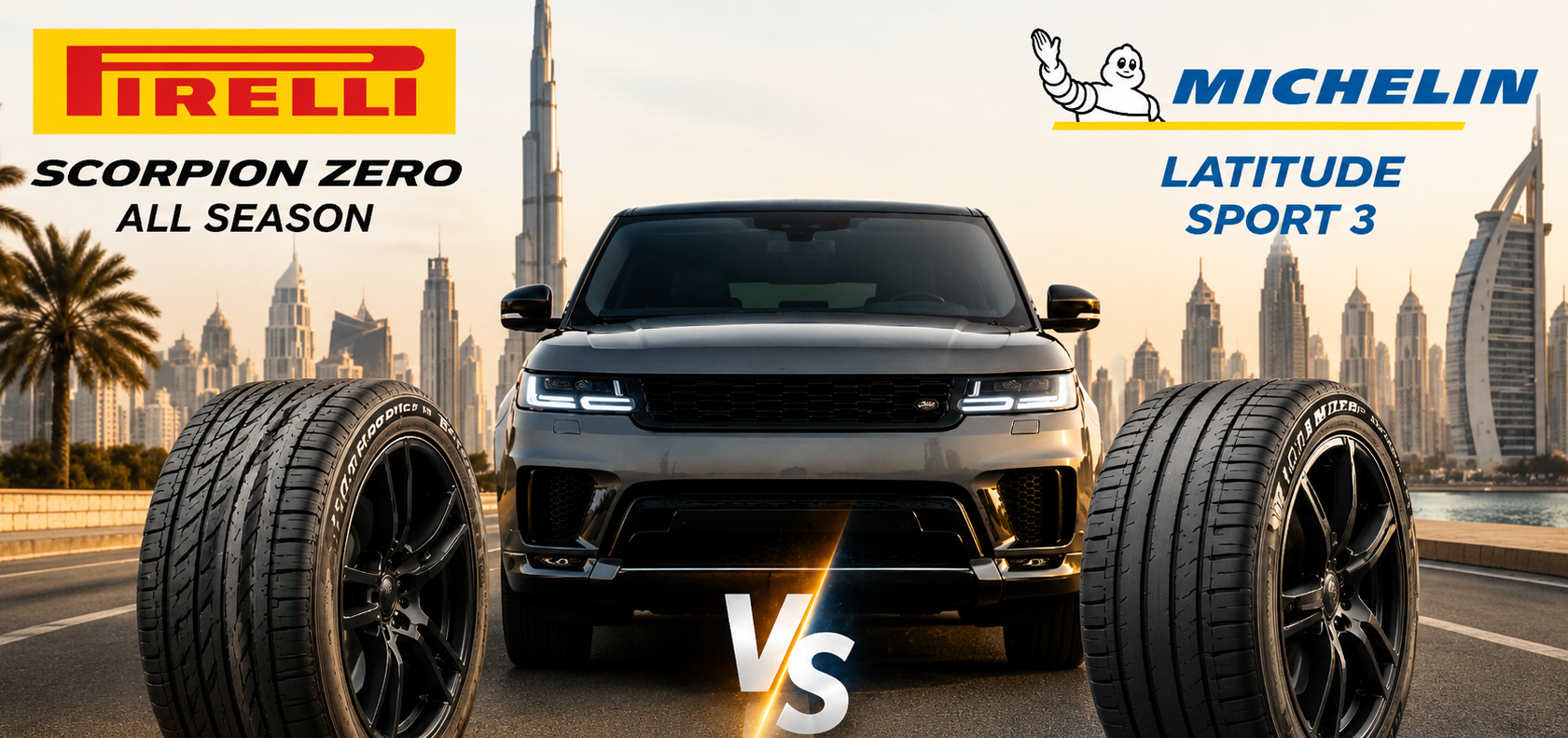 Pirelli Scorpion Zero All Season vs. Michelin Latitude Sport 3: Which Rules Dubai Roads for Range Rover Sport?